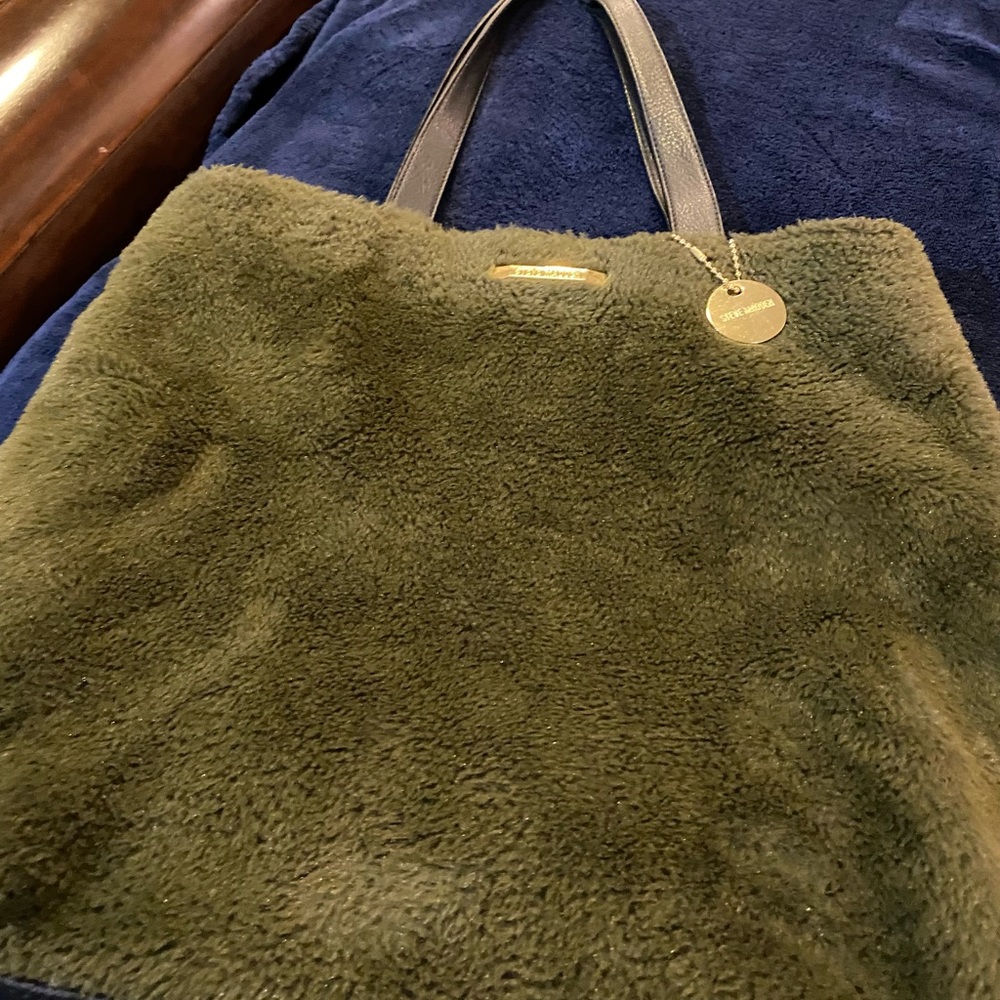 Furry Steve Madden tote